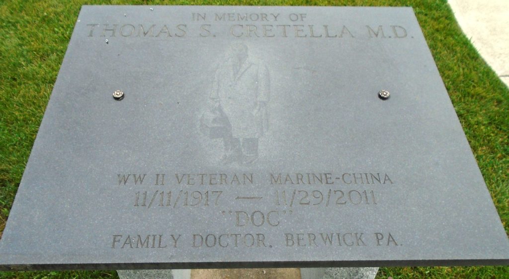 THOMAS S. CRETELLA WAR MEMORIAL STONE