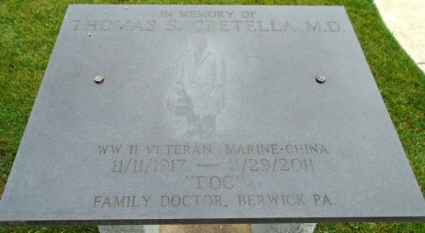 THOMAS S. CRETELLA WAR MEMORIAL STONE