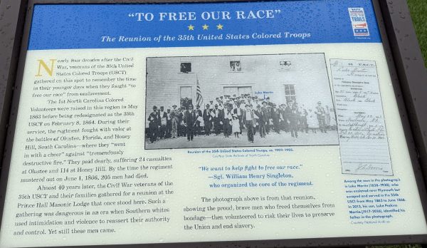 “TO FREE OUR RACE” WAR MEMORIAL PANEL