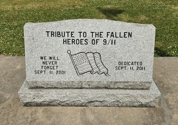 TRIBUTE TO THE FALLEN HEROES OF 9/11 MEMORIAL FLAGPOLE STONE