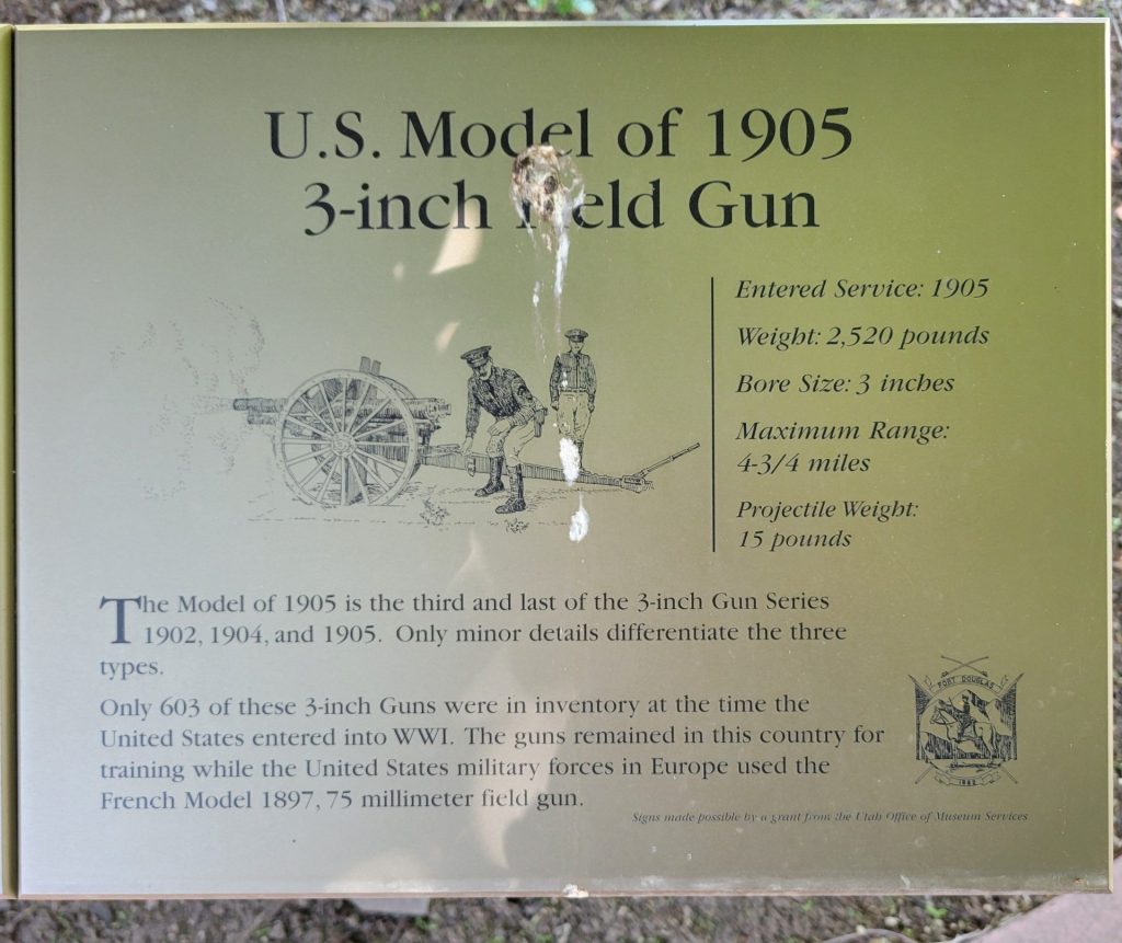 U.S. 1918 LIMBER WAR MEMORIAL PLAQUE B