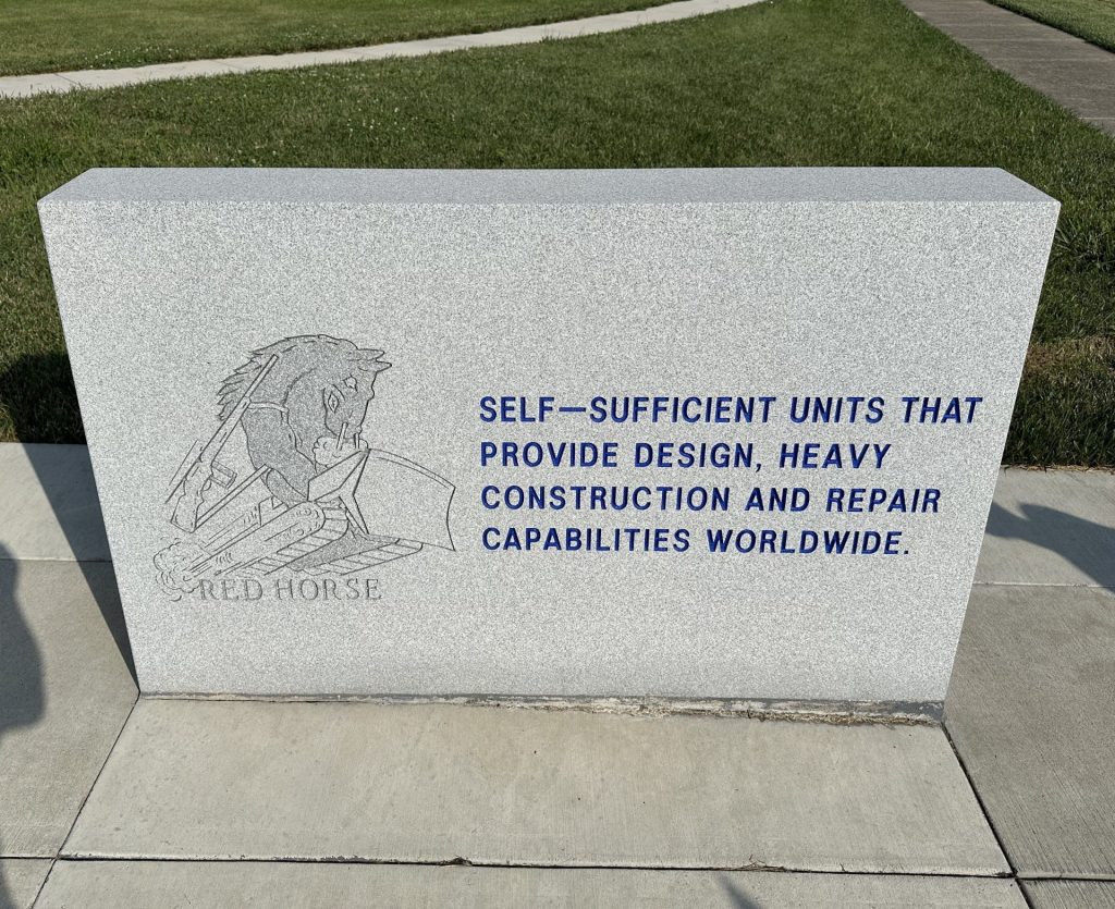 UNITED STATES AIR FORCE CIVIL ENGINEERS MEMORIAL STONE D