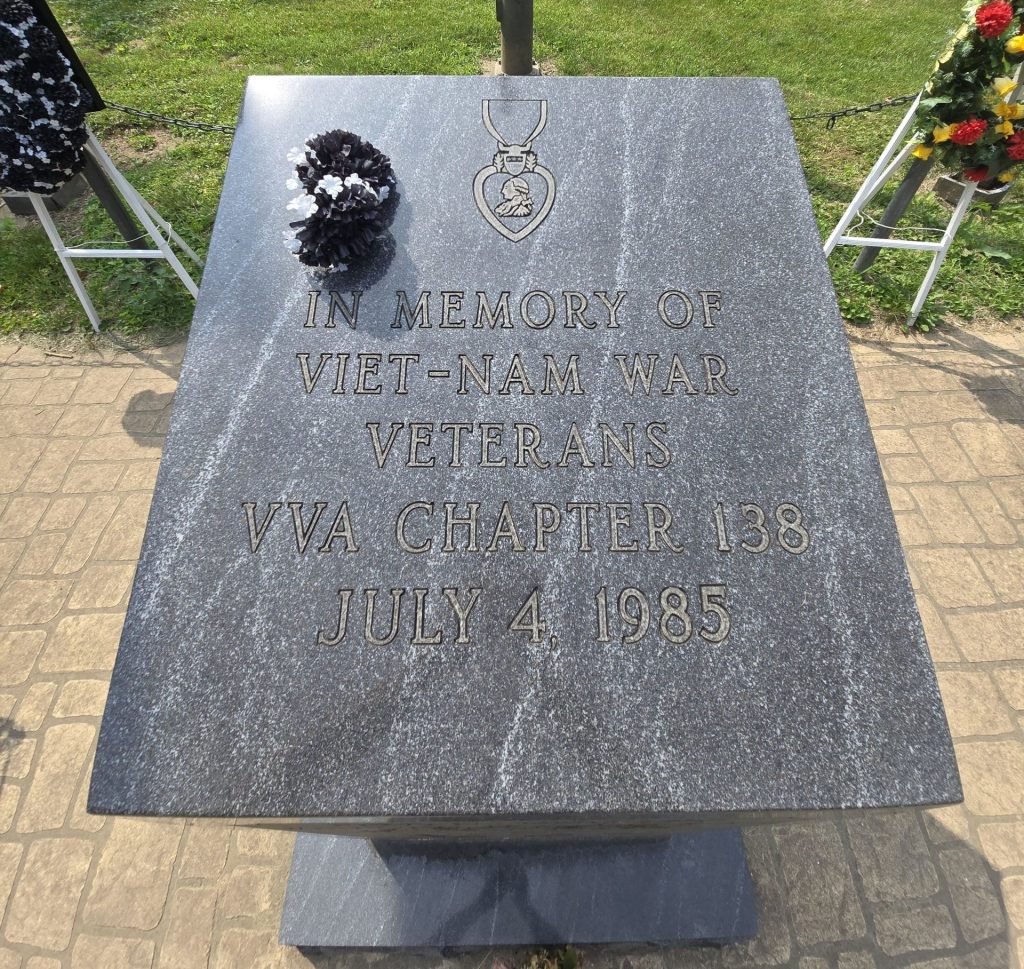 VVA CHAPTER 138 VIET-NAM WAR VETERANS MEMORIAL TOP
