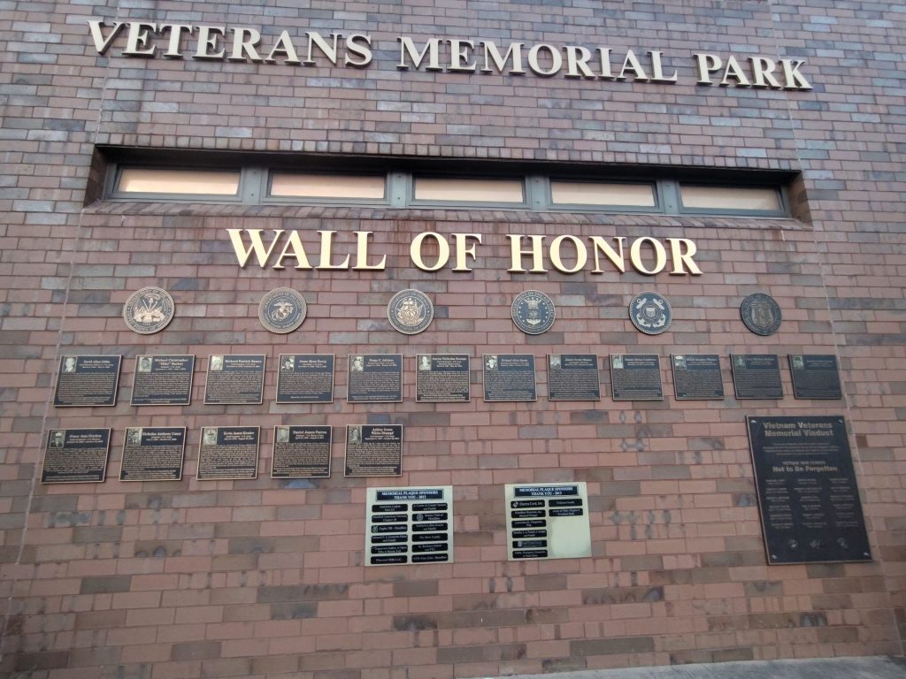 VETERANS MEMORIAL PARK WALL OF HONOR