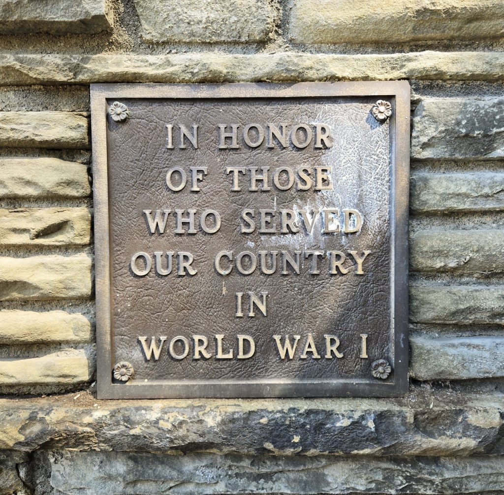 15TH DISTRICT-26TH WARD WAR MEMORIAL PLAQUE B