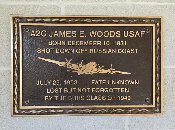 A2C JAMES E. WOODS USAF MEMORIAL PLAQUE