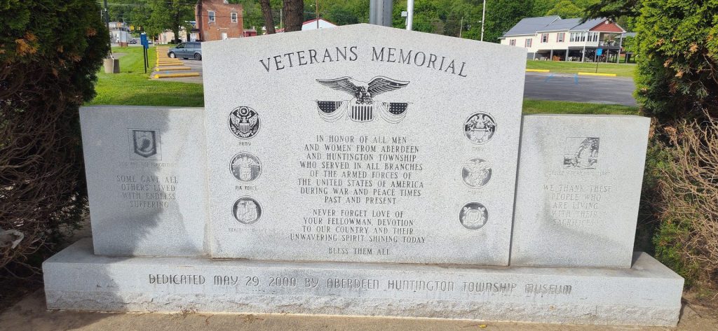ABERDEEN HUNTINGTON TOWNSHIP MUSEUM VETERANS MEMORIAL