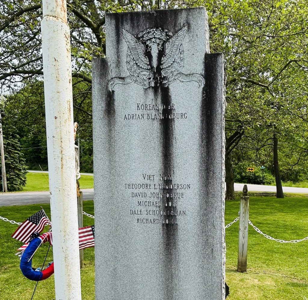 AMERICAN LEGION POST 1430 WAR MEMORIAL BACK