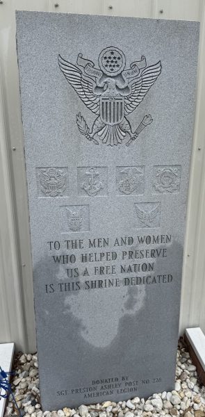 AMERICAN LEGION POST 228 VETERANS MEMORIAL STONE