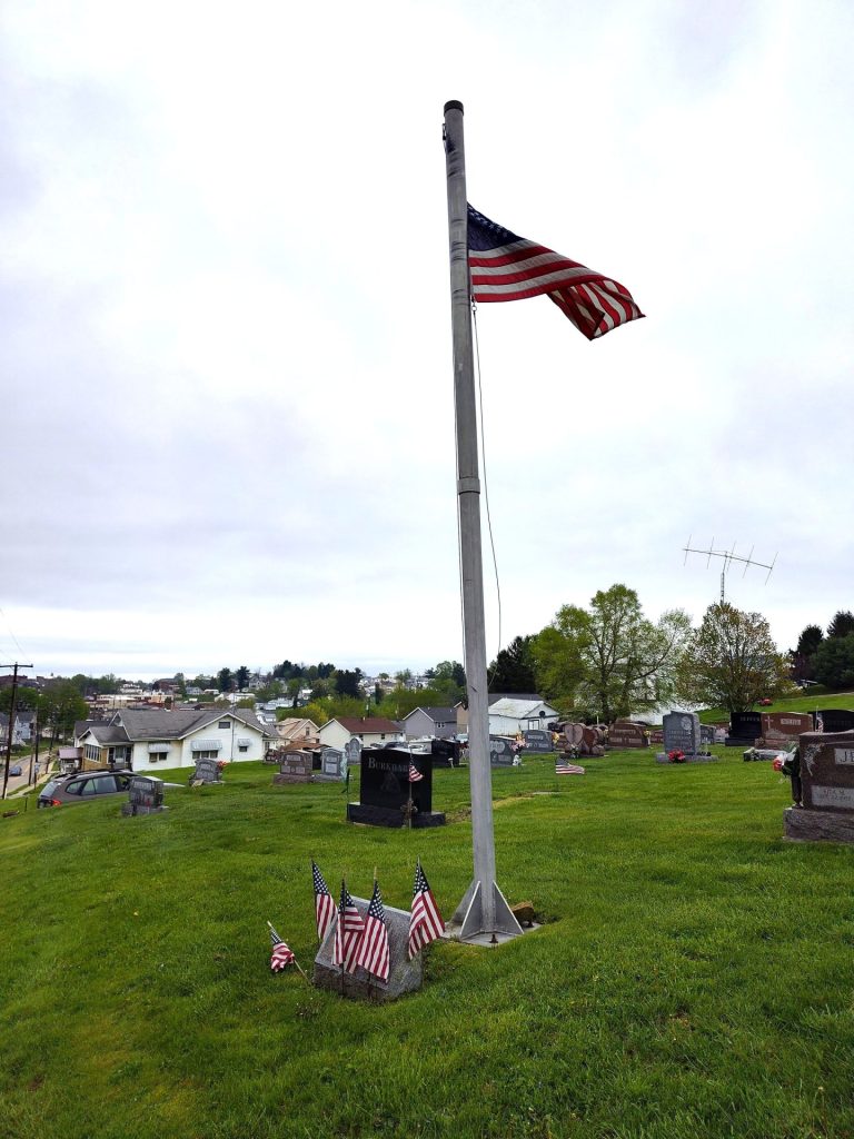 ASSUMPTION CEMETERY ALL VETERANS MEMORIAL FLAGPOLE