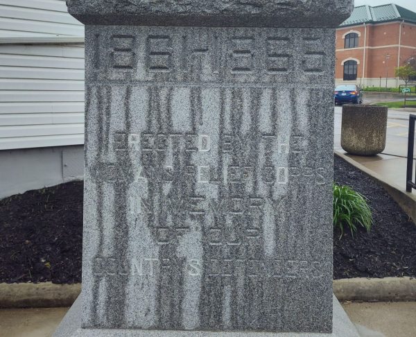 BARNESVILLE CIVIL WAR MEMORIAL DEDICATION STONE