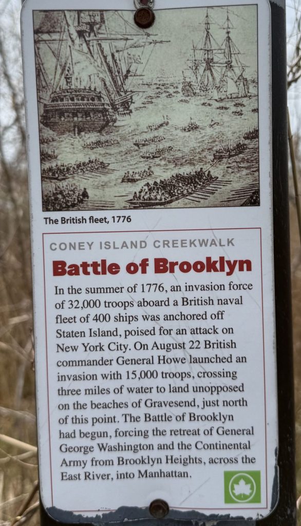 BATTLE OF BROOKLYN REVOLUTIONARY WAR MEMORIAL PLAQUE