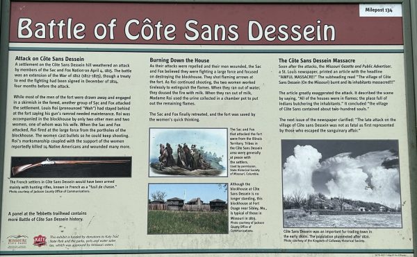 BATTLE OF COTE SANS DESSEIN WAR MEMORIAL PANEL
