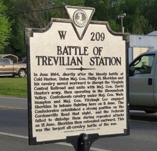 BATTLE OF TREVILIAN STATION WAR MEMORIAL MARKER