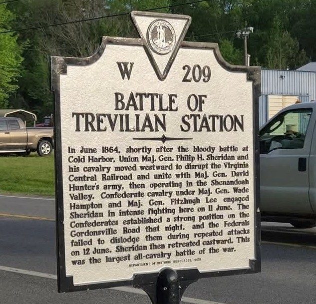 BATTLE OF TREVILIAN STATION WAR MEMORIAL MARKER
