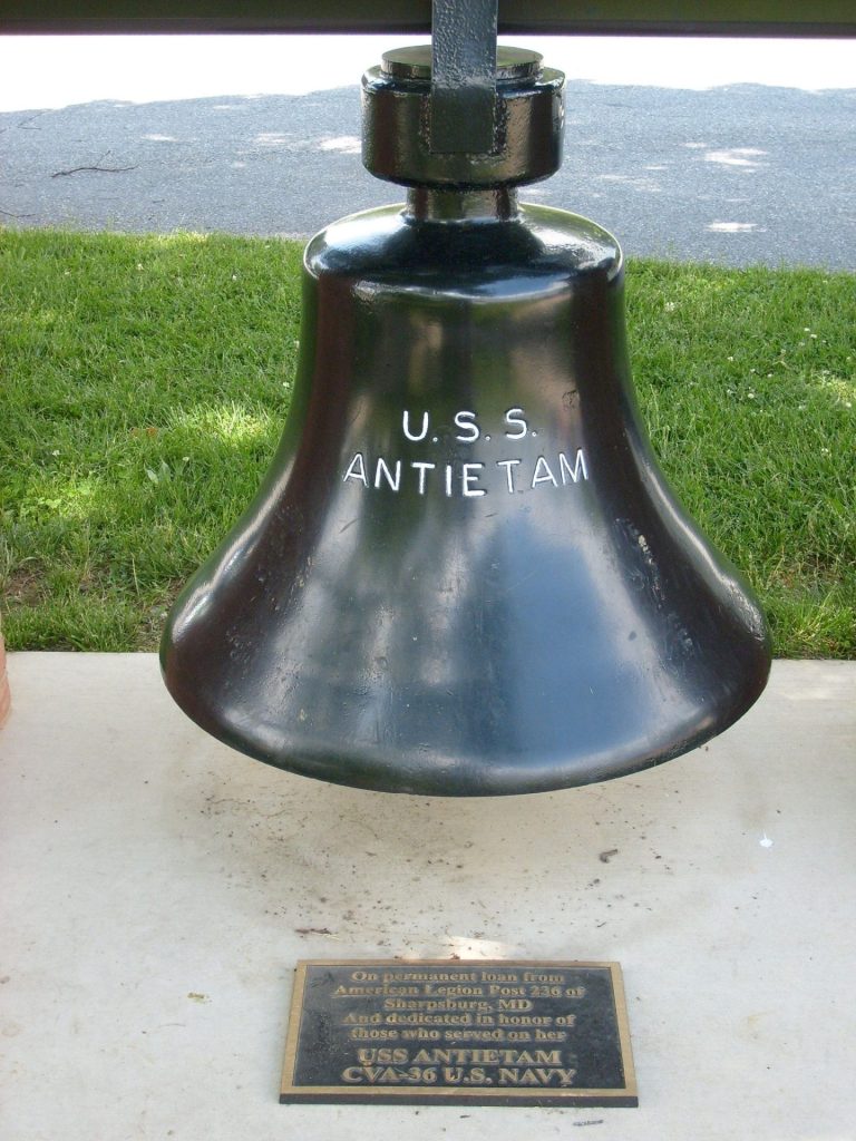 BATTLEFIELD NAMESAKE U.S.S. ANTIETAM MEMORIAL BELL