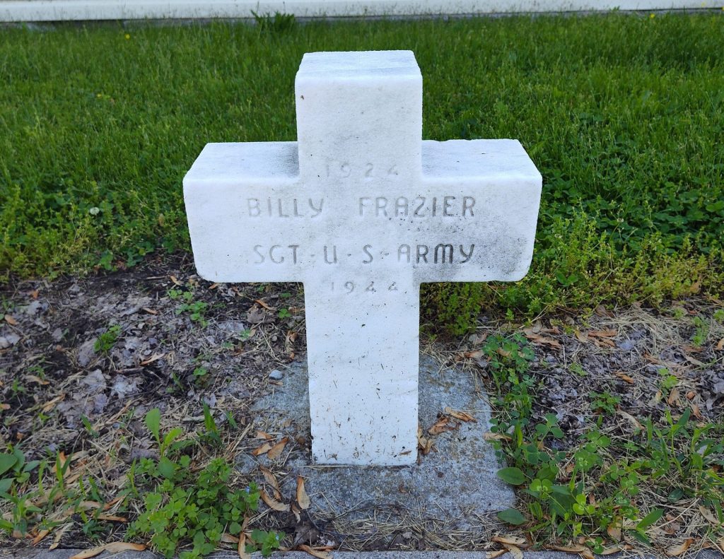 BILLY FRAZIER WAR MEMORIAL CROSS