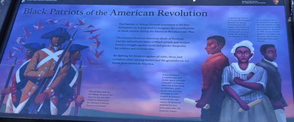 BLACK PATRIOTS OF THE AMERICAN REVOLUTION WAR MEMORIAL PANEL