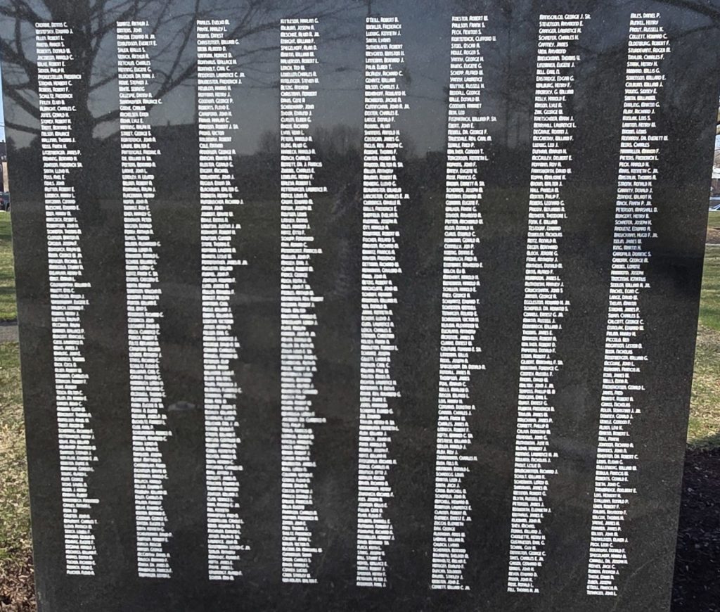 BURLINGTON WORLD WAR AND NATIONAL CONFLICTS VETERANS MEMORIAL STONE B