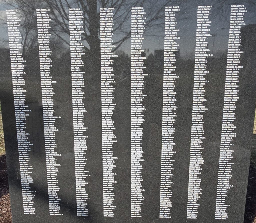 BURLINGTON WORLD WARS AND NATIONAL CONFLICTS VETERANS MEMORIAL STONE C