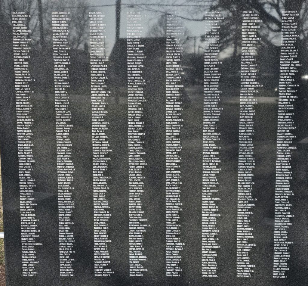 BURLINGTON WORLD WARS AND NATIONAL CONFLICTS VETERANS MEMORIAL STONE D