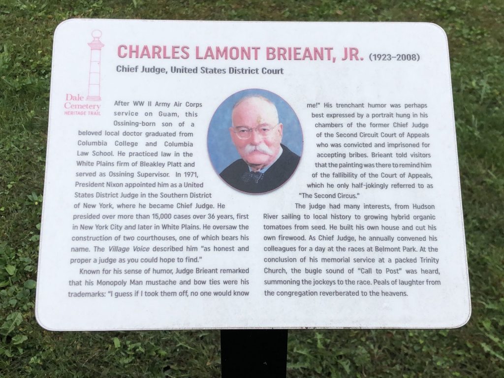 CHARLES LAMONT BRIEANT, JR. MEMORIAL PLAQUE