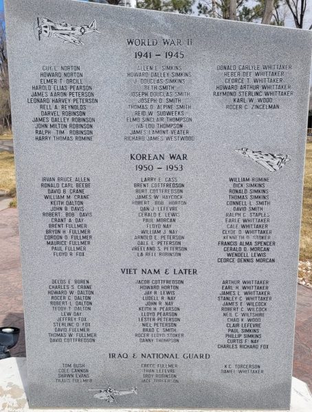 CIRCLEVILLE VETERANS MEMORIAL STONE C