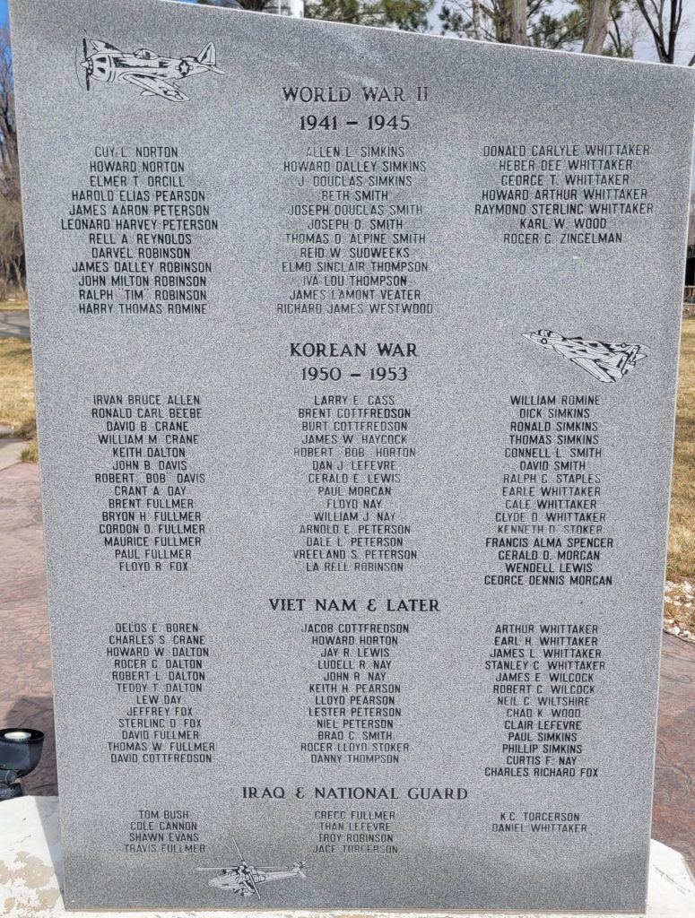CIRCLEVILLE VETERANS MEMORIAL STONE C