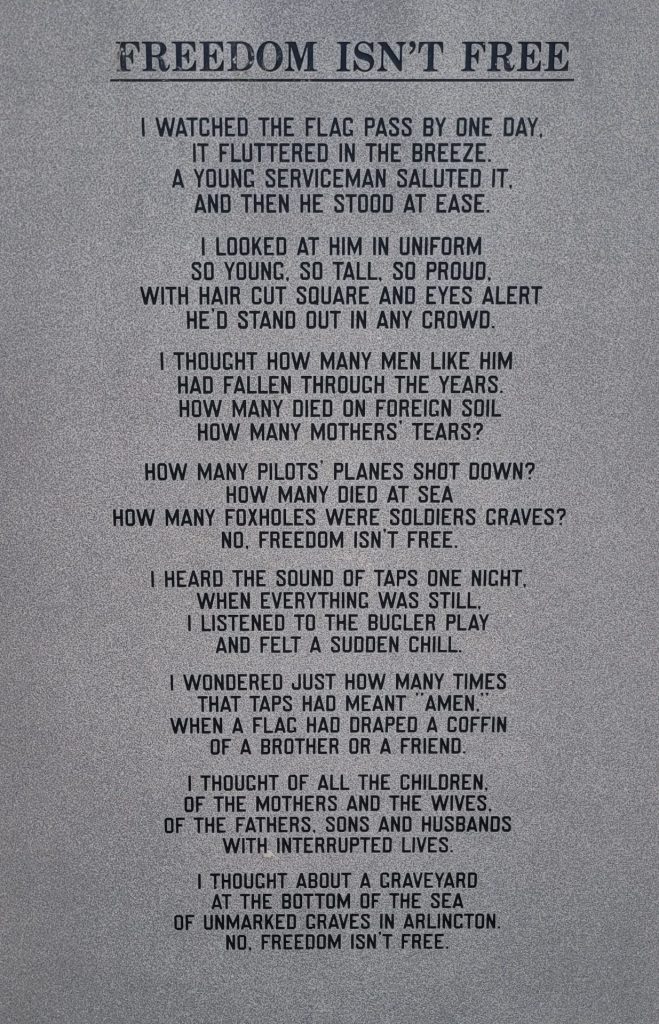 CIRCLEVILLE VETERANS MEMORIAL STONE E