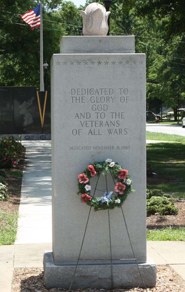 CITIZENS OF AUGUSTA VETERANS OF ALL WARS MEMORIAL