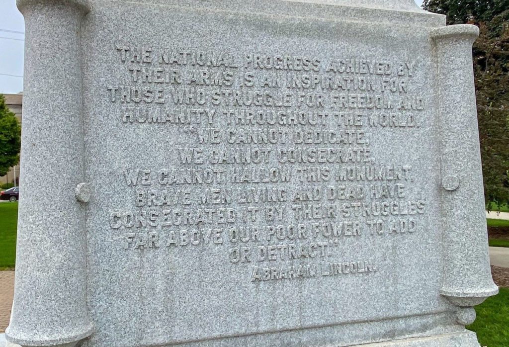 CITIZENS OF BATTLE CREEK CIVIL WAR MEMORIAL STONE B