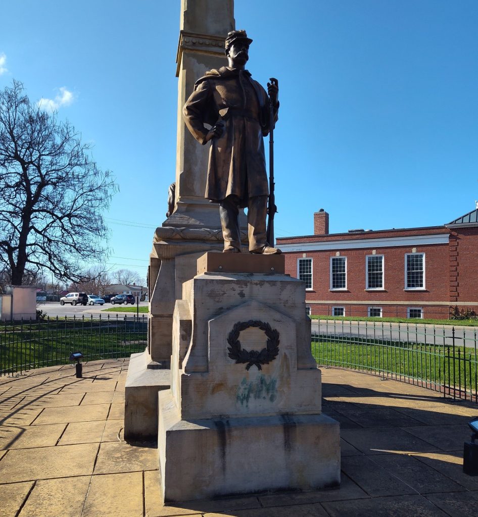 CITY OF GENEVA SOLDIERS AND SAILORS MONUMENT STATUE A