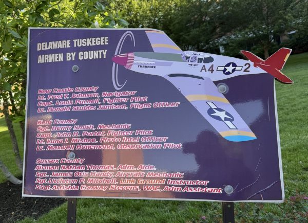 DSU TUSKEGEE AIRMEN PLAZA LEFT PLAQUE