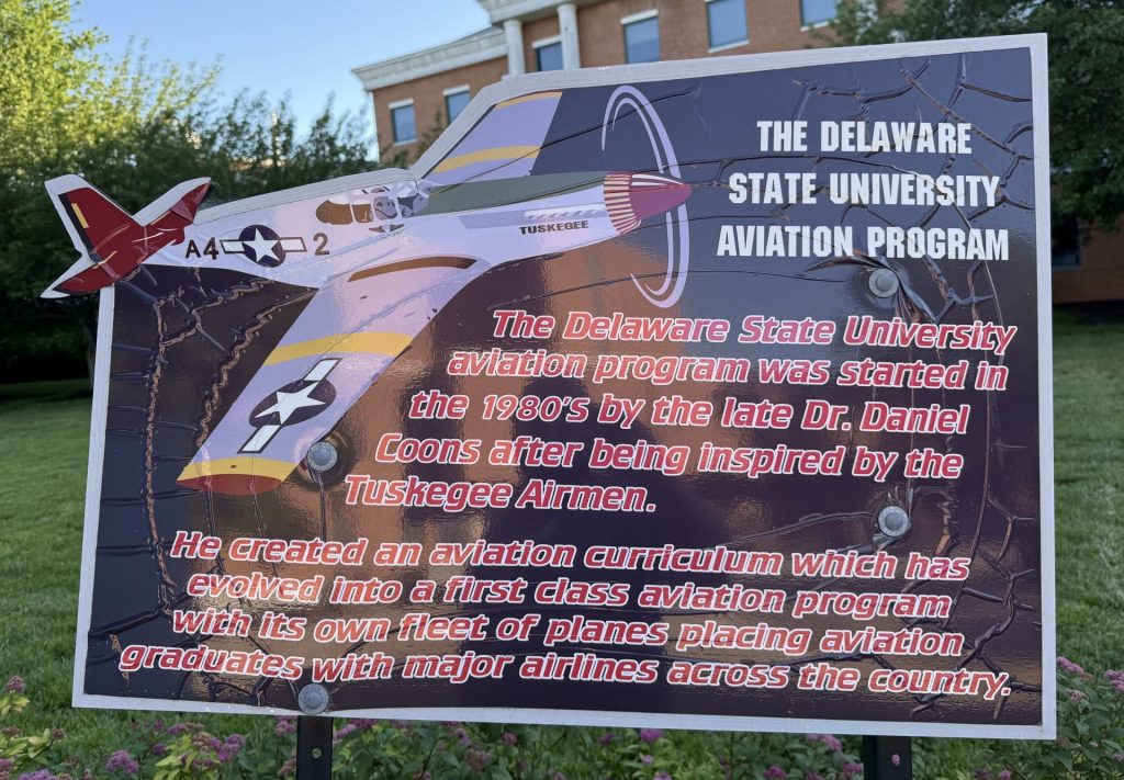 DSU TUSKEGEE AIRMEN PLAZA RIGHT PLAQUE