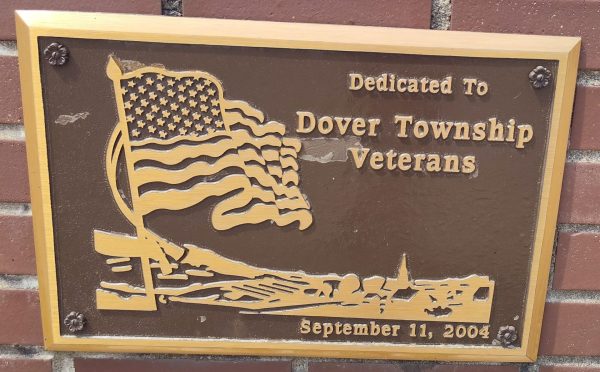 DOVER TOWNSHIP VETERANS MEMORIAL PLAQUE