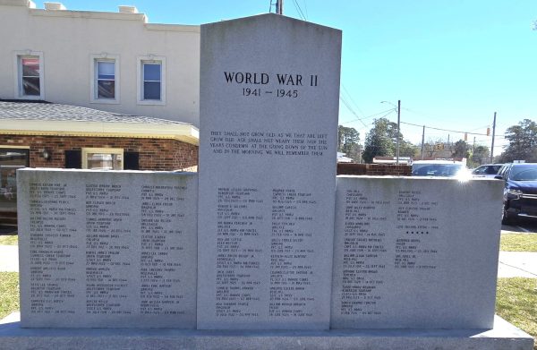 DUPLIN COUNTY’S WORLD WAR II VETERANS MEMORIAL BACK