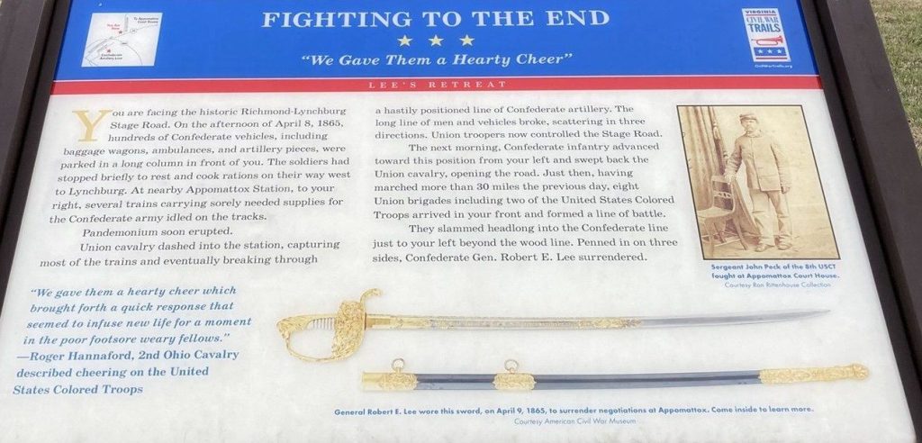 FIGHTING TO THE END WAR MEMORIAL PANEL