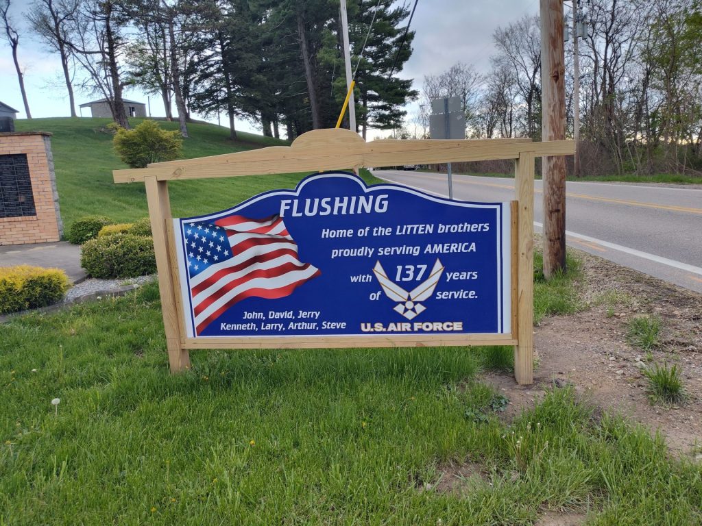 FLUSHING LITTEN BROTHERS VETERANS MEMORIAL MARKER