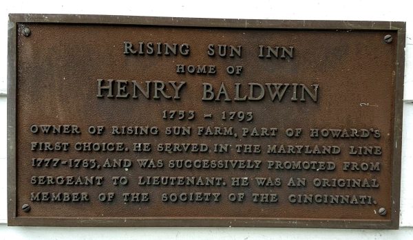 HENRY BALDWIN REVOLUTIONARY WAR MEMORIAL PLAQUE