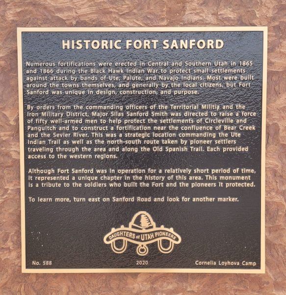 HISTORIC FORT SANFORD MEMORIAL PLAQUE