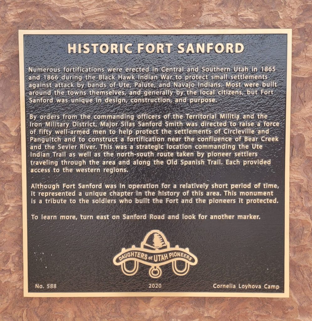 HISTORIC FORT SANFORD MEMORIAL PLAQUE