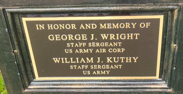 IN HONOR AND MEMORY WAR MEMORIAL PLAQUE