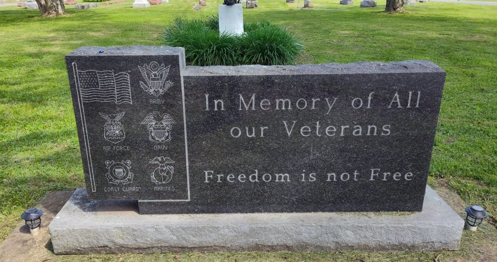 IN MEMORY OF ALL OUR VETERANS MEMORIAL