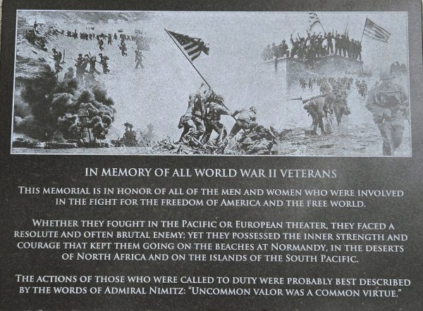 IN MEMORY OF ALL WORLD WAR II VETERANS MEMORIAL