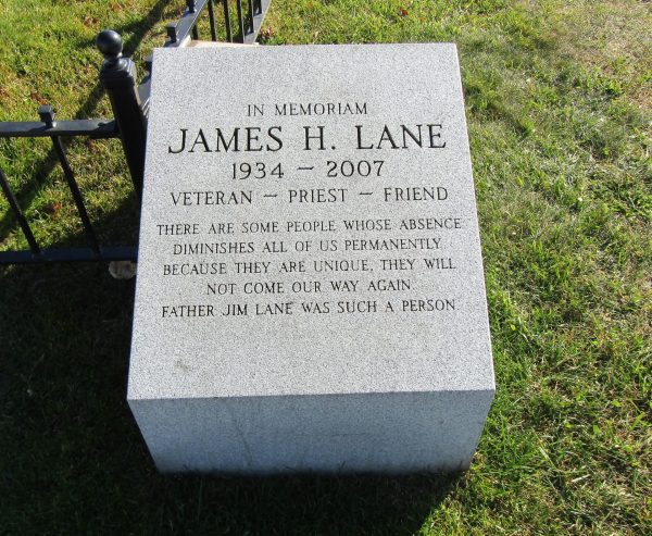 JAMES H. LANE WAR MEMORIAL STONE