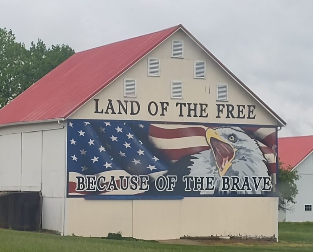 LAND OF THE FREE WAR MEMORIAL MURAL
