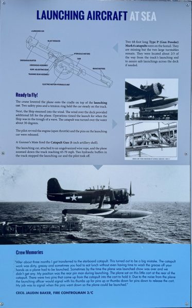 LAUNCHING AIRCRAFT AT SEA MEMORIAL PLAQUE
