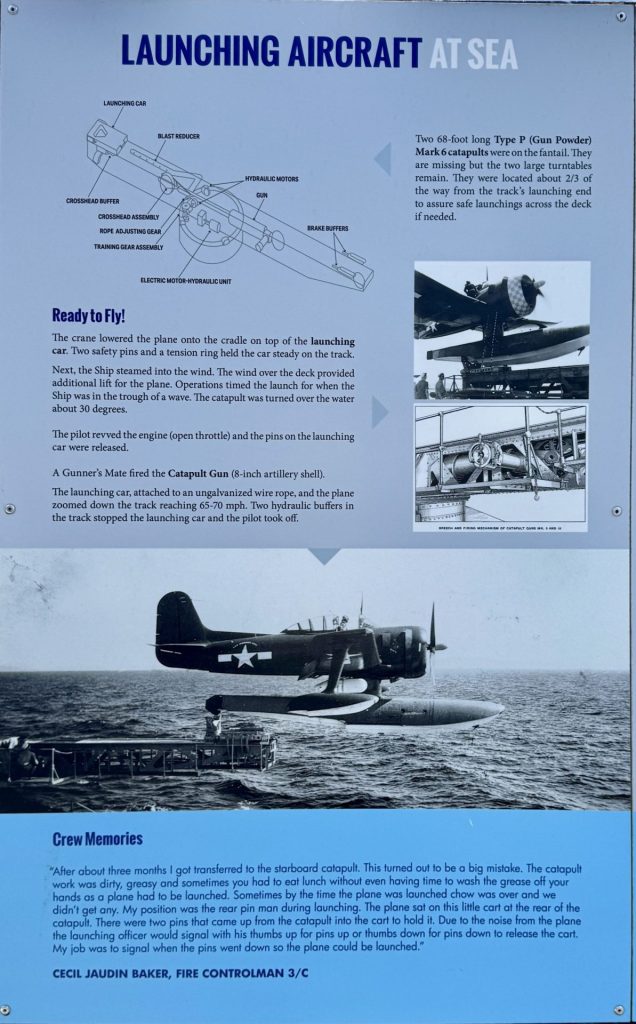 LAUNCHING AIRCRAFT AT SEA MEMORIAL PLAQUE