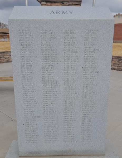 LOA WAR VETERANS MEMORIAL STONE B