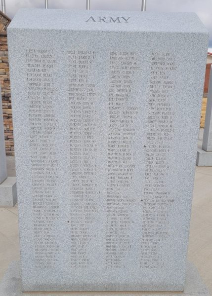 LOA WAR VETERANS MEMORIAL STONE C